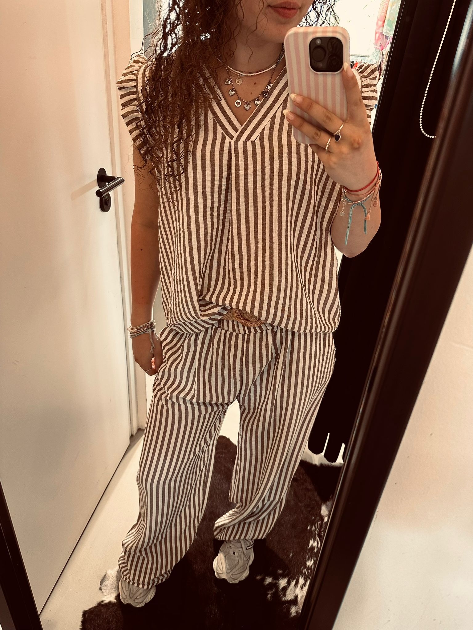 Gemma Ricceri Bruine gestreept setje