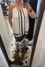Gemma Ricceri Offwhite jurk touwtjes