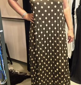 Gemma Ricceri Lange polka dot halter jurk