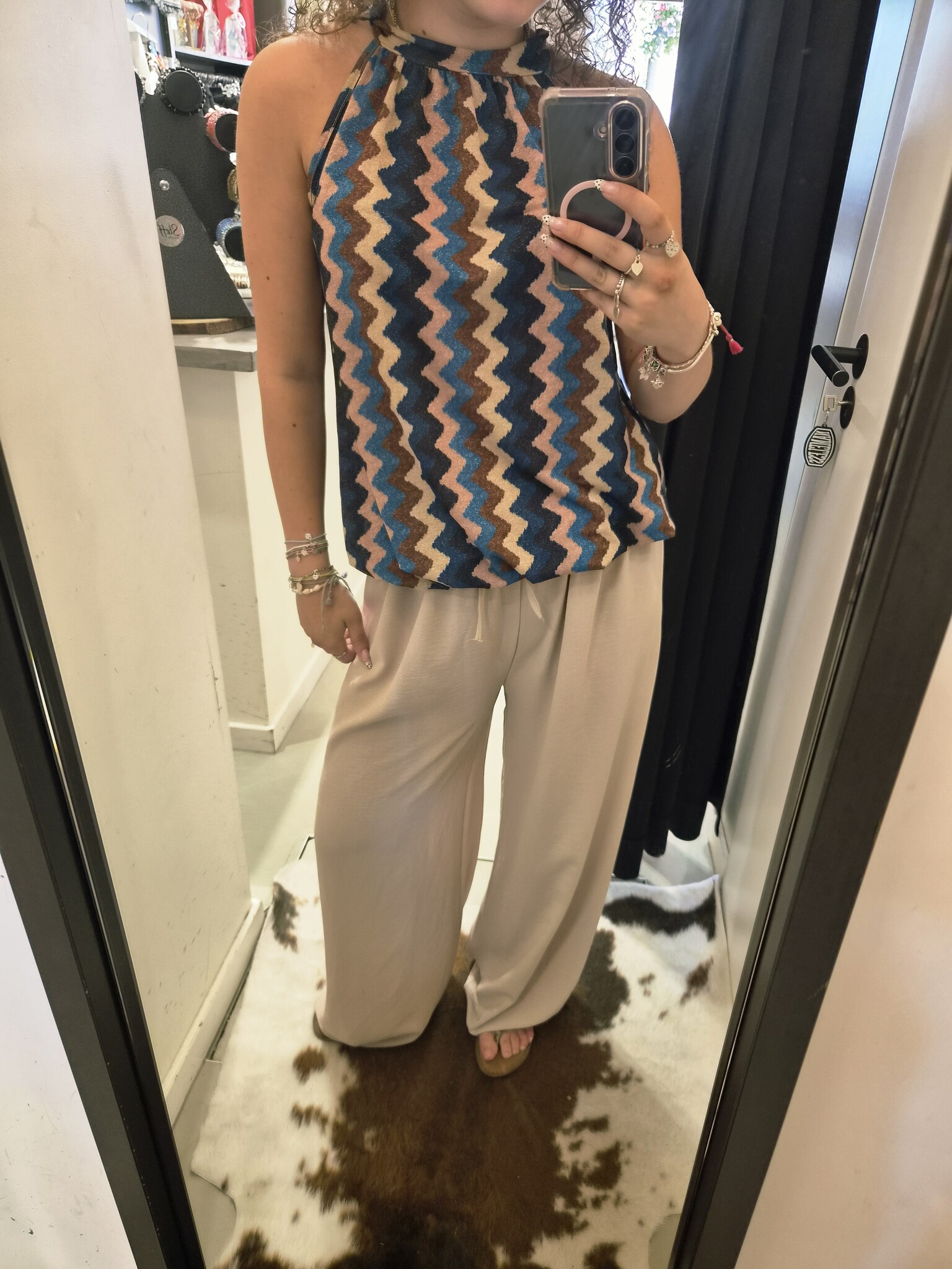 Gemma Ricceri Haltertop blauw