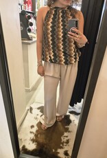 Gemma Ricceri Haltertop zwart print