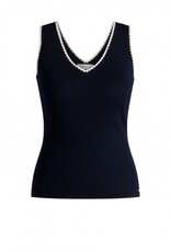 Ivy Beau Donkerblauw gebreide top