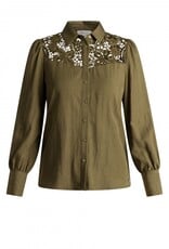 Ivy Beau Groene blouse Harnien