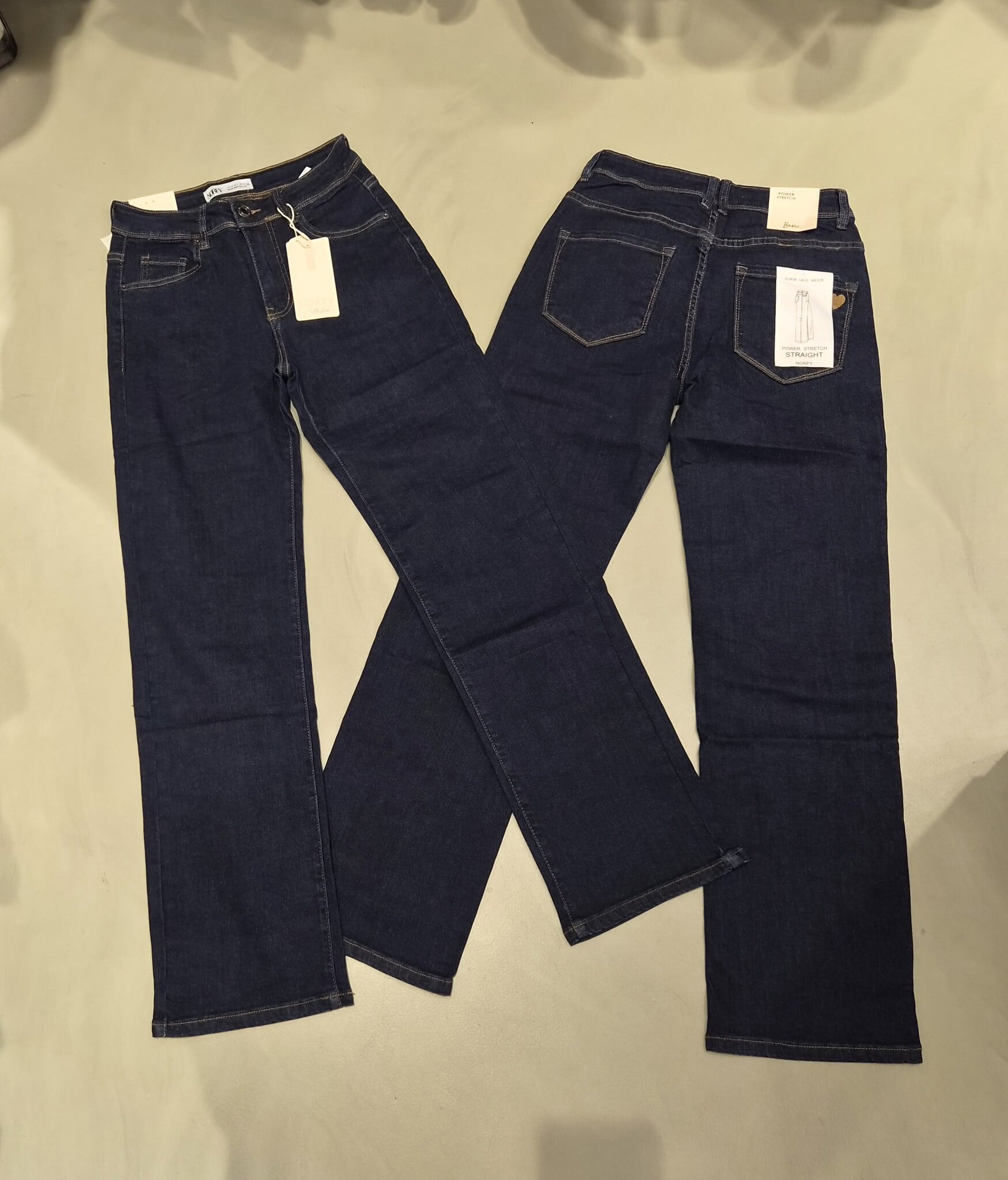 Norfy Jeans straight donker norfy