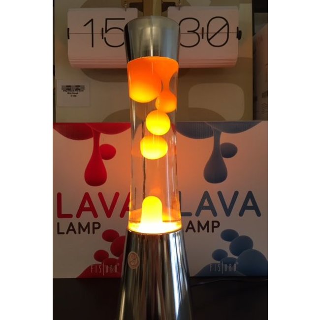 Lavalampe (chrom/orange)