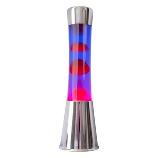 Fisura Lava Lamp (chrome/red/purple)