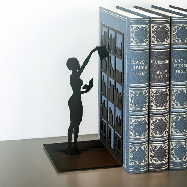 Lot De 2 Serre-livres Décoratifs En Forme De Chat - En Métal Robuste, Design Mignon Pour Bureau Ou Bibliothèque