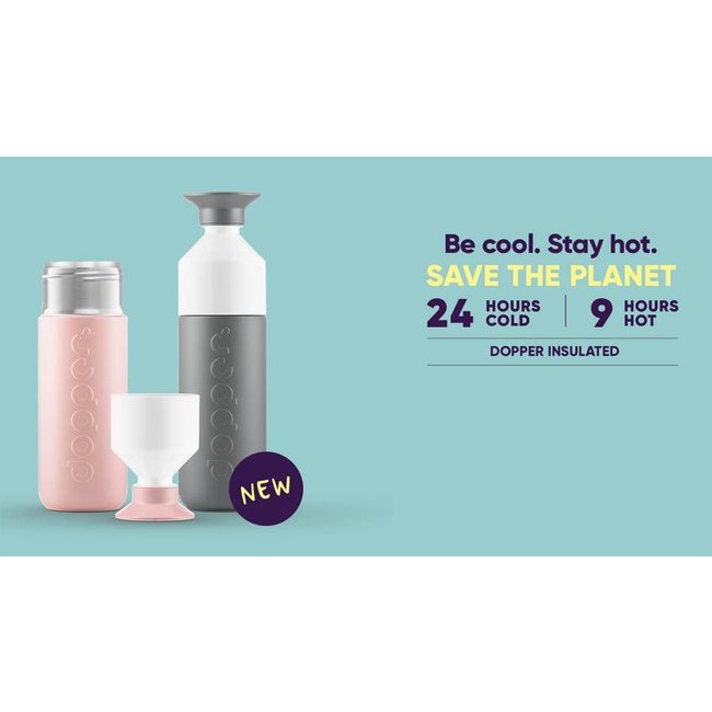 Thermosflasche / Isolierflasche 'Dopper Insulated 350 ml' (grau)