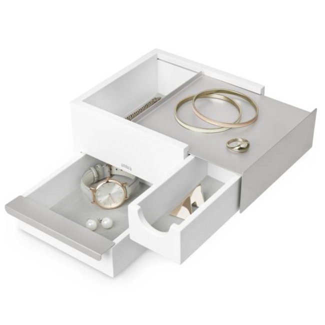 Umbra Jewelry Box 'Mini-Stowit' (white/grey)
