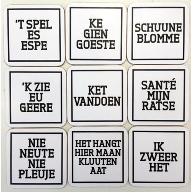 Coasters Ghent Dialect - set of 4