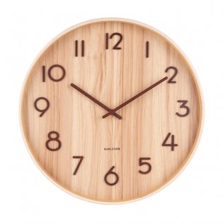 Karlsson Horloge Murale Pure Light Wood - medium