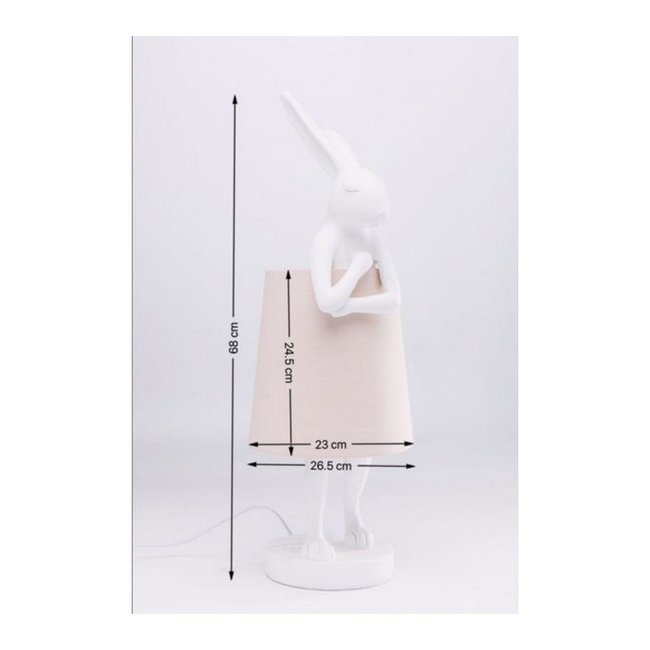 Lampe de Table - Lampe Animale Lapin Blanc
