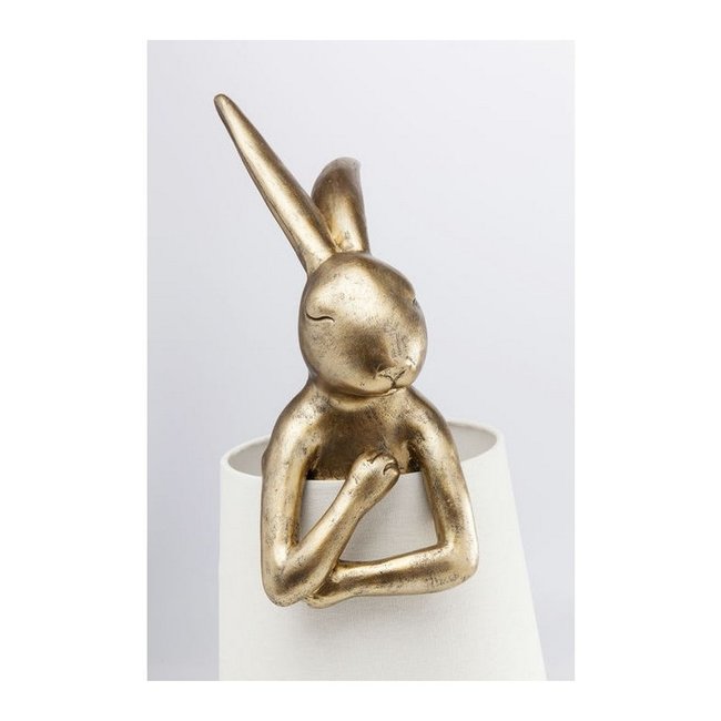 Tafellamp - Dierenlamp Animal Konijn - goud/wit