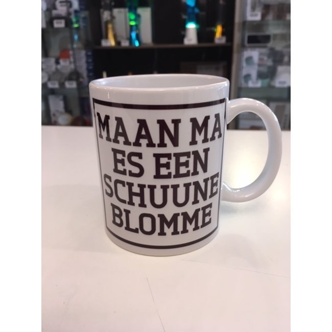 Tasse à Café Maan Ma Es Een Schuune Blomme