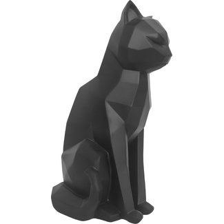 Present Time Statue Origami Chat Assis Noir Axeswar Design