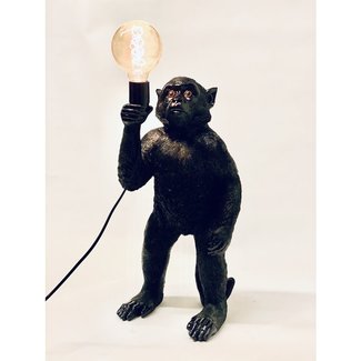 Table Lamp Black Monkey - standing