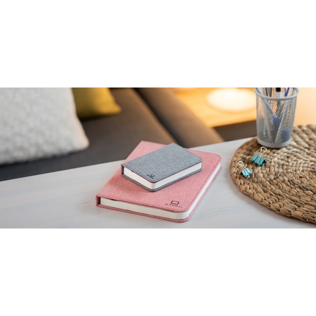Gingko - Smart Book Light - large - rosa Stoff