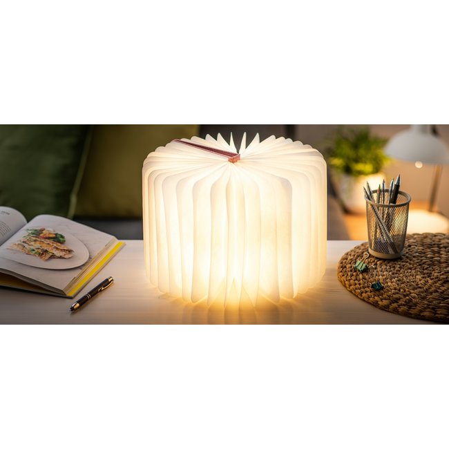 Gingko - Smart Book Light - large - rosa Stoff