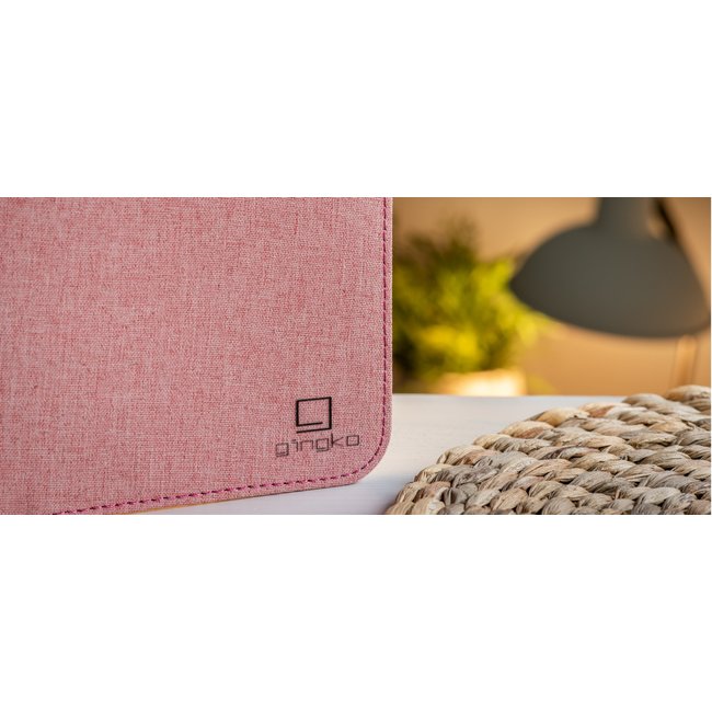 Gingko Smart Book Light large roze stof Axeswar Design