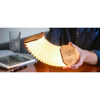 Gingko Lampe Accordéon - bambou