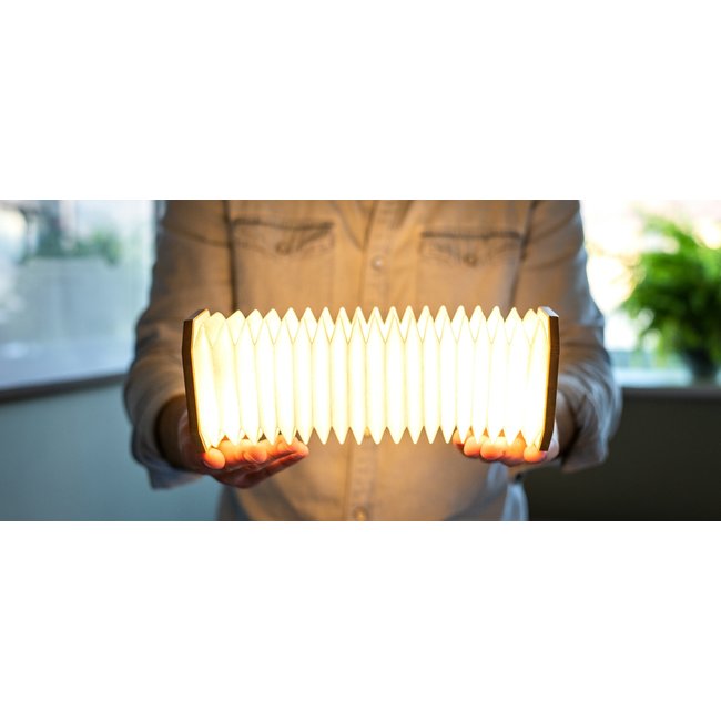 Gingko - Smart Accordeon Lamp - bamboe