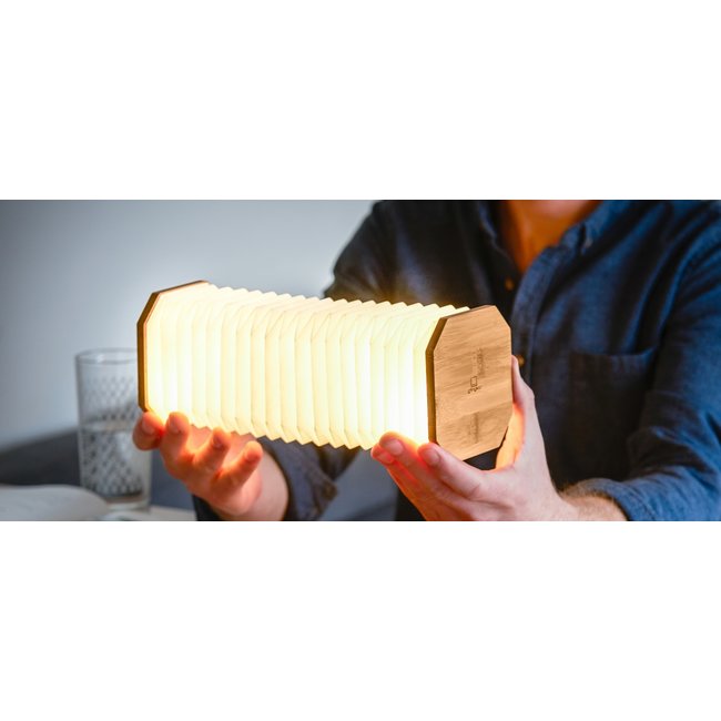 Gingko - Smart Accordeon Lamp - bamboe