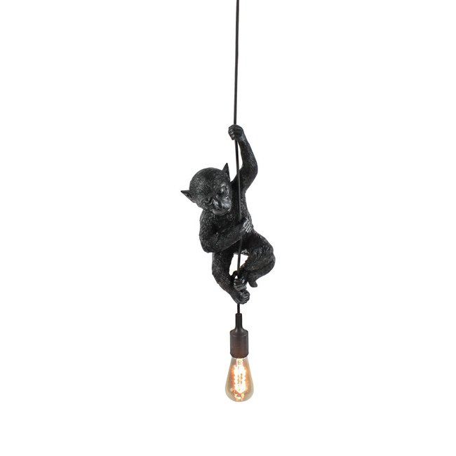 Werner Voß Werns - Ceiling Light - Animal Lamp Monkey Chip - black