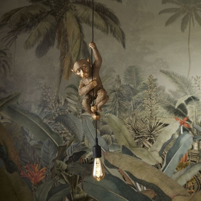 Werner Voß Werns - Ceiling Light - Animal Lamp Monkey Chip - gold