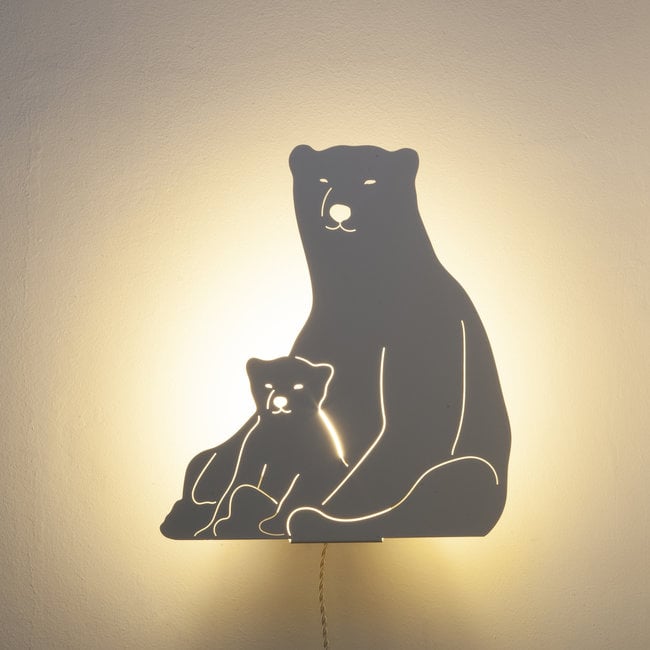 Goodnight Light - Decoupage-Lampe Eisbär