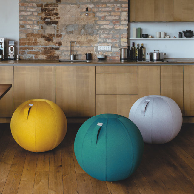 VLUV - Pouf Ballon-Siège LEIV - silver grey