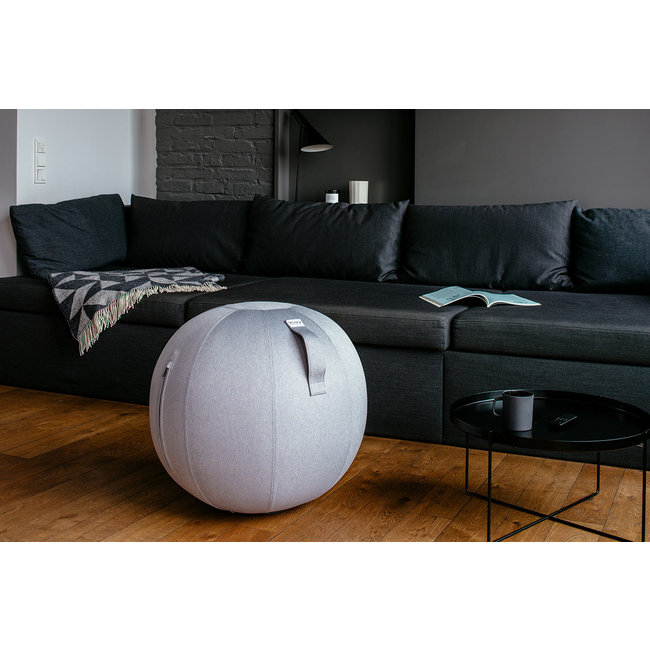 VLUV - Pouf Ballon-Siège LEIV - silver grey