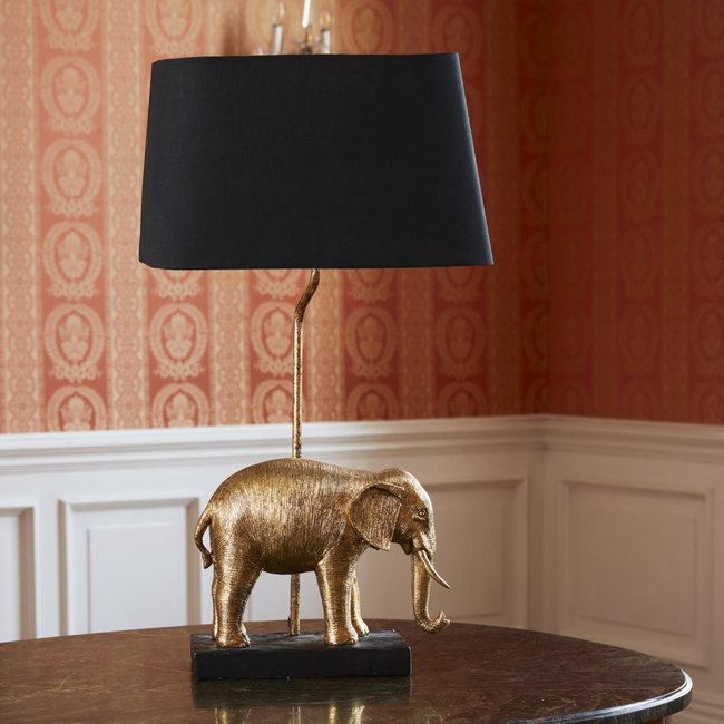 Werner Voß - Tafellamp - Dierenlamp Gouden Olifant - H 64 cm