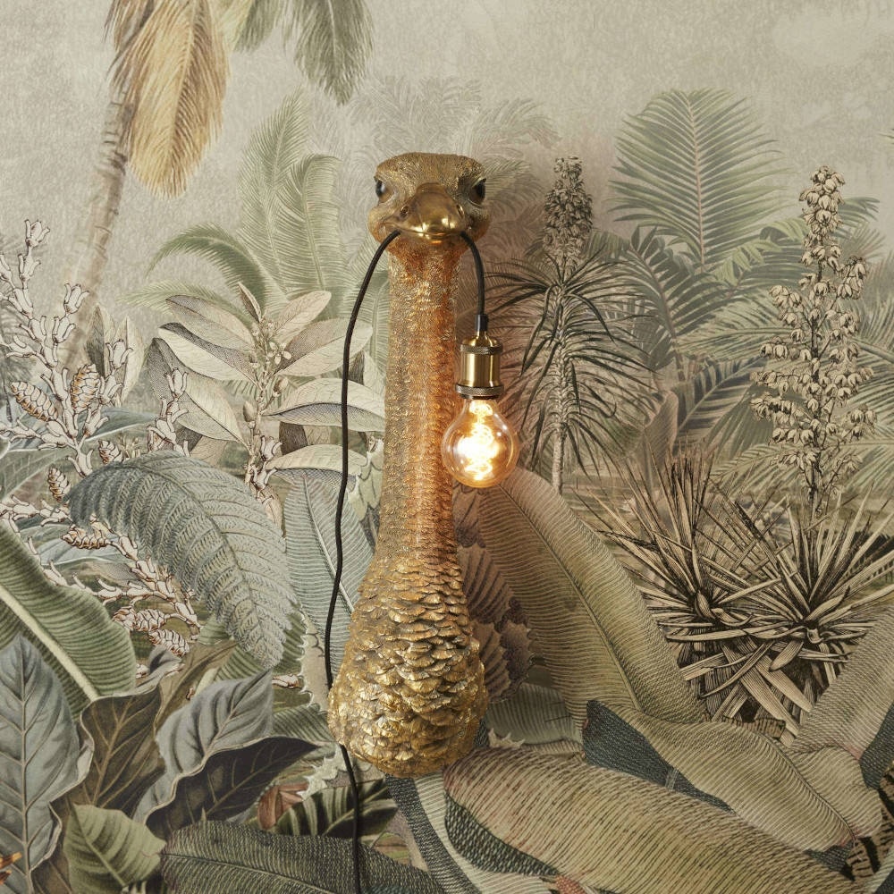 Wall Lamp Animal Lamp Ostrich Franz Josef H 72 cm Werner Voss
