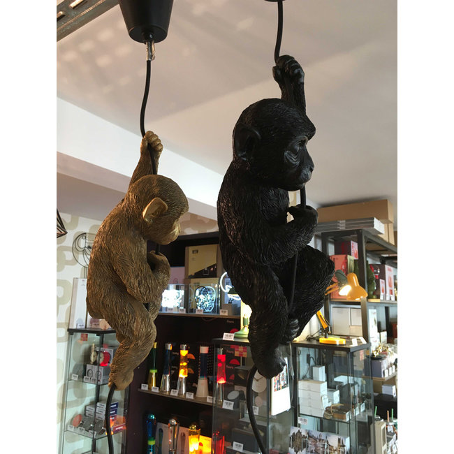 Werner Voß Werns - Lampe Suspendue - Lampe Animale Singe Chip - noir
