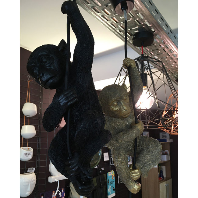 Werner Voß Werns - Ceiling Light - Animal Lamp Monkey Chip - gold