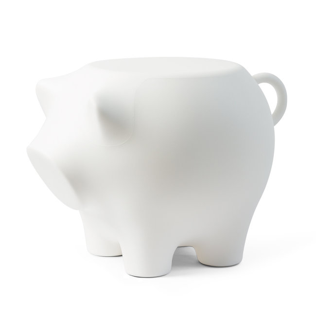 Werkwaardig - Stool - Side Table Pig - white