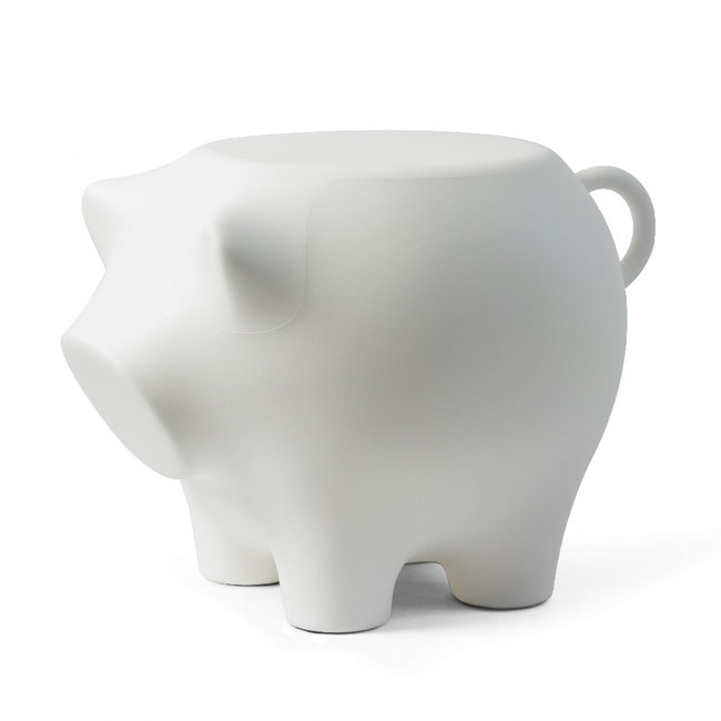 Werkwaardig - Tabouret - Table d'Appoint Cochon - gris clair