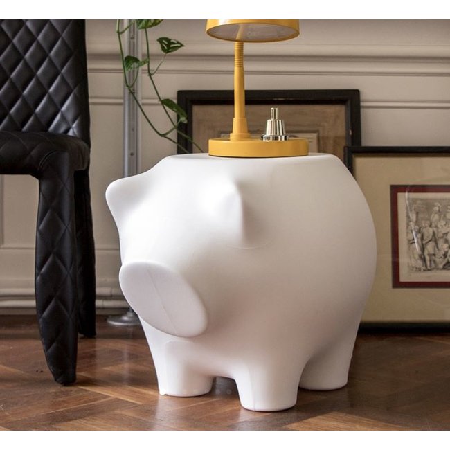Werkwaardig - Stool - Side Table Pig - white