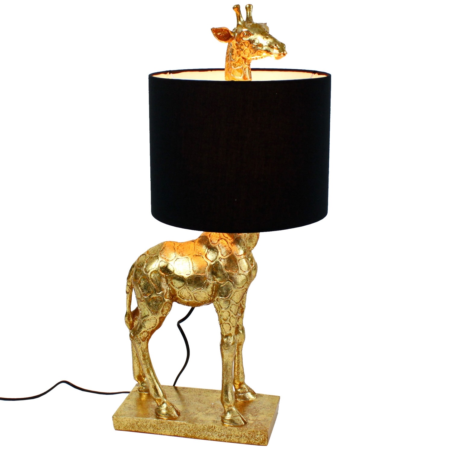 WZLJW Bois Lampe de Table Moderne Minimaliste créative Girafe en Forme de Dessin animé Lampe LED Enfants de lapprentissage de la Lampe-Blue ggsm Color : Blue 