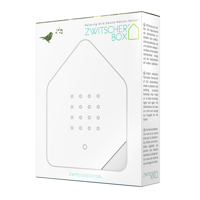 Relaxound - Zwitscherbox - Twitter Box Motion Detector - Bird Sounds - all white