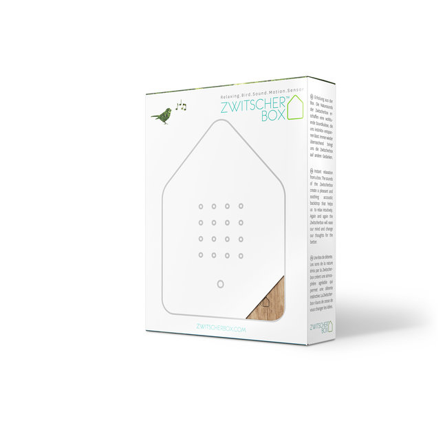 Relaxound - Zwitscherbox - Twitter Box Motion Detector - Bird Sounds - oak/white