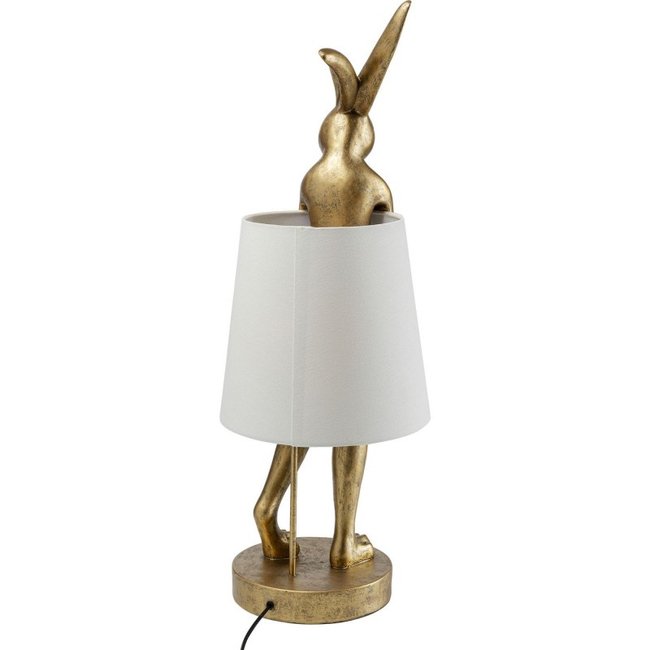 Karé Design - Table Lamp - Floor Lamp Animal Lamp Rabbit - gold - XL - H 88 cm