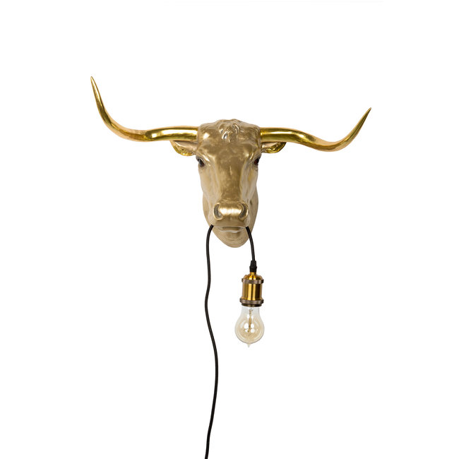 Wandlamp - Dierenlamp Gouden Stier