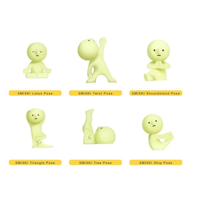 Smiski Glow in The Dark - Série Yoga
