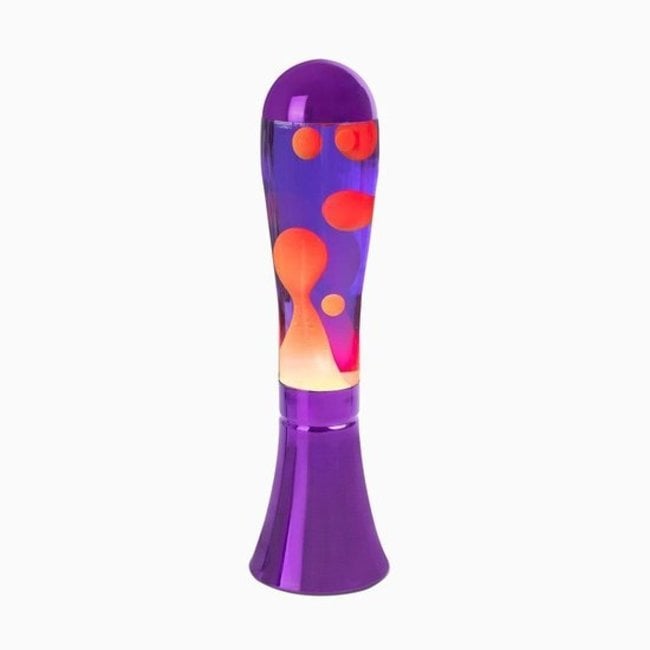 Lampe à Lave-  violette avec lave rouge