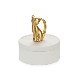 Balvi Jewelry Box Golden Kitten