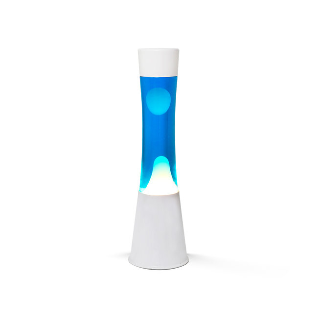 i-total - Lampe à Lave - bleue avec lave blanche