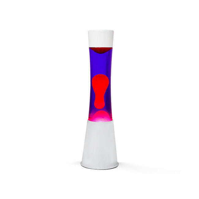 Lavalamp geel met rode lava zwarte voet itotal Axeswar Design