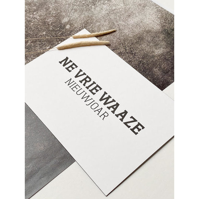 New Year Cards Ghent Dialect - set of 3