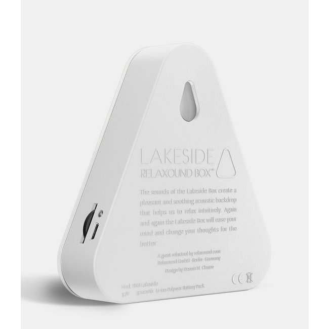 Relaxound - Détecteur de Mouvement Lakeside - sons naturels apaisants - blanc